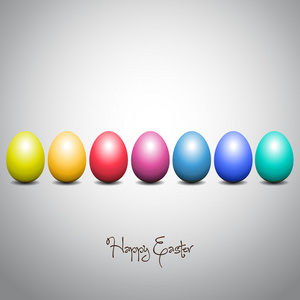 快乐复活节卡片鸡蛋