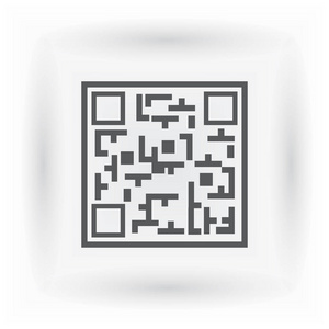 智能手机的 qr 码金属框架的文本