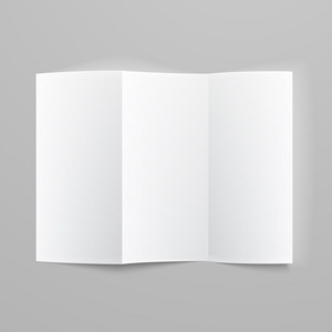 空白纸 z 折叠小册子