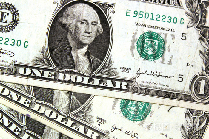 美元面额为 1 元