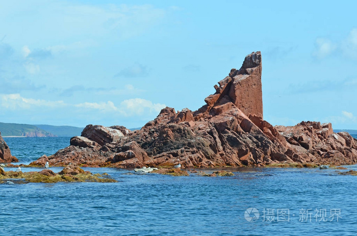 Verkhovsky 在彼得大帝湾，俄罗斯滨海边疆区西部的岛屿