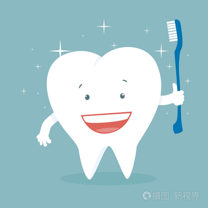 健康牙齿插画-正版商用图片06h1xl-摄图新视界