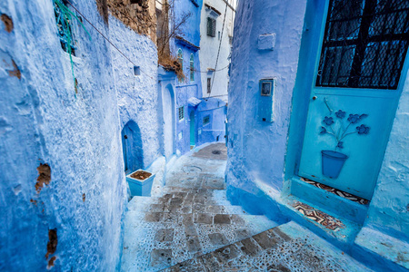 Chefchaouen 蓝色城市摩洛哥