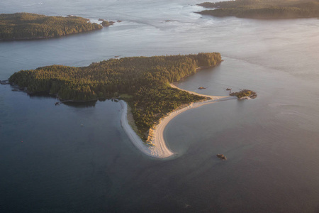 托菲诺附近 Clayoquot 的日落景观