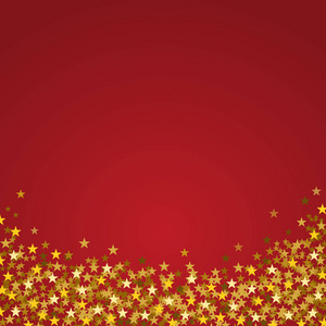 节日海报圣诞节背景与复制空间。红金星