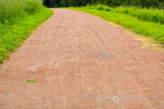 夏季模式绿草背景道路地球透视