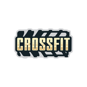 现代矢量职业标志 crossfit