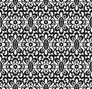 无缝黑色蕾丝图案照片