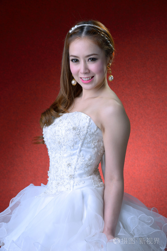 美丽的新娘的肖像