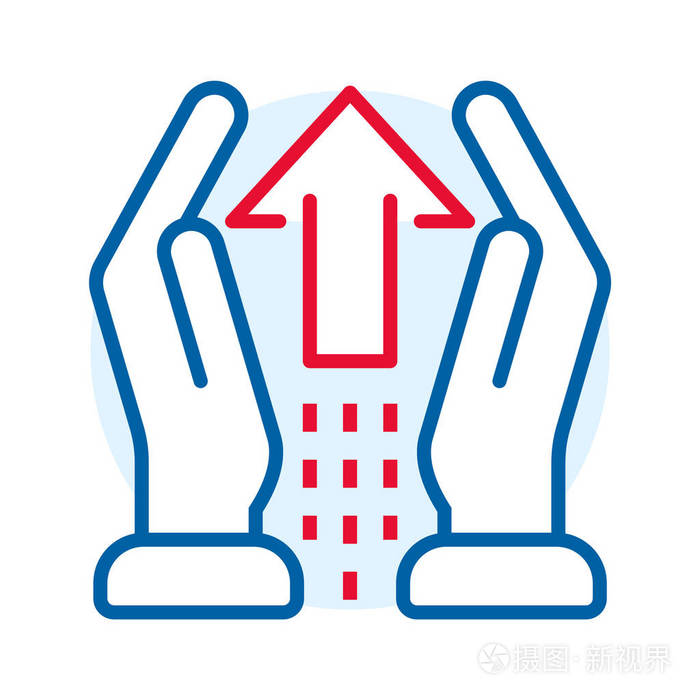 手护理传递图标轮廓样式