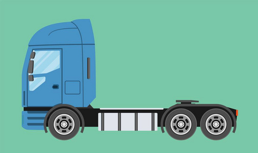 大型商用半挂车拖车在平的样式隔绝了