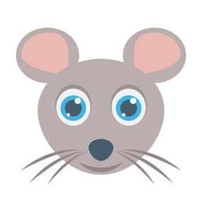 大鼠彩色矢量图标照片