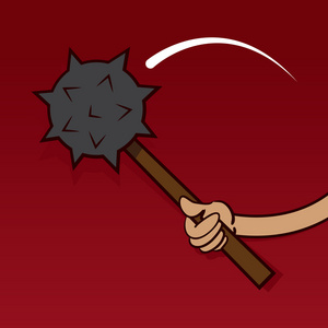 摆动球尖刺球摆动手照片