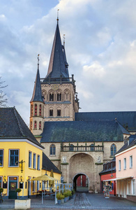 德国欧洲中世纪城市旅游哥特式大教堂与著名建筑