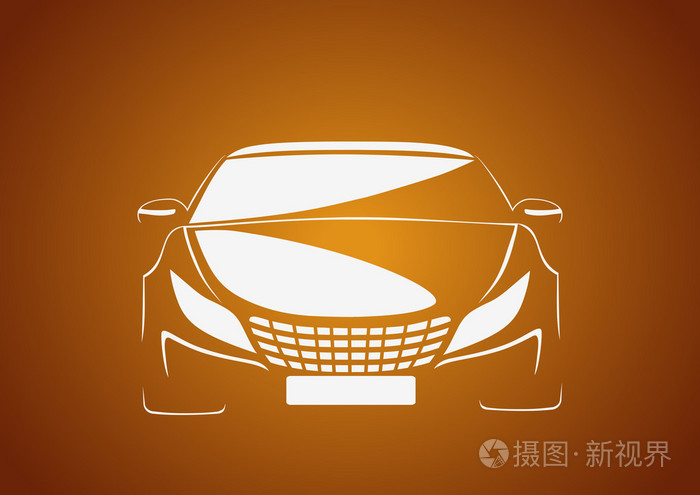 抽象矢量汽车标志