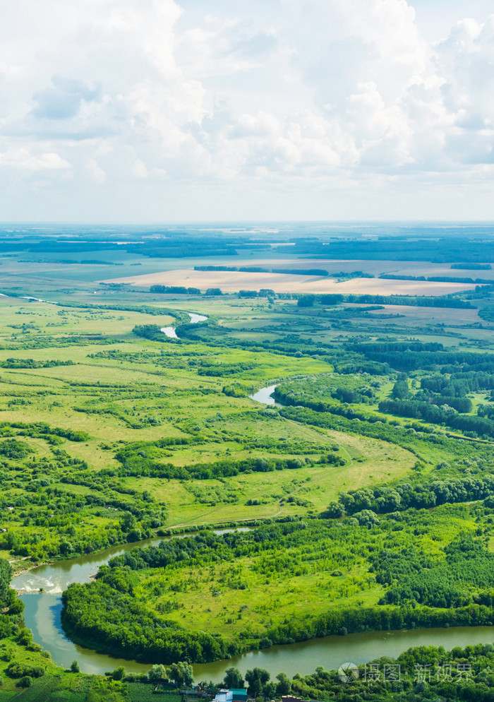 美丽的景色在地球上空上下来的里程碑