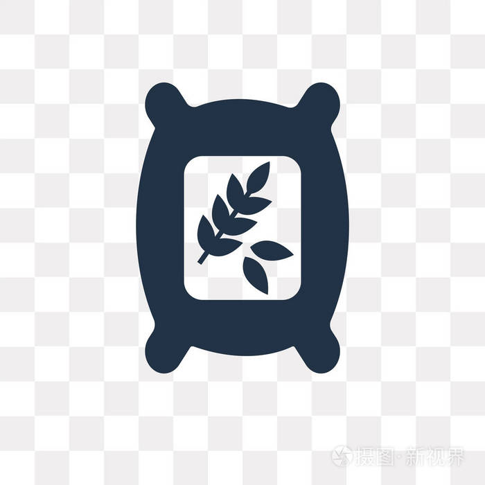 肥料向量图标在透明背景下分离, 肥料透明度概念可用于 web 和移动插