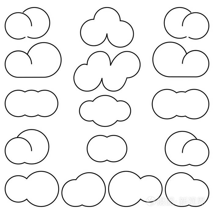 云彩differeny 形状简单样式