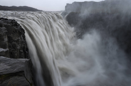 德蒂福斯瀑布冰岛最强大的瀑布