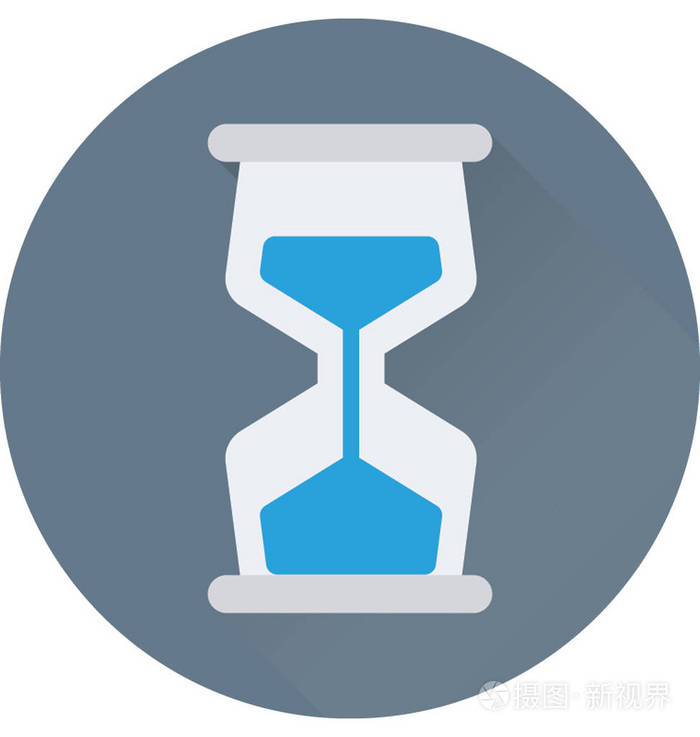 沙漏的平面矢量图标