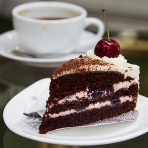 抹茶千层蛋糕实拍视频咖啡蛋糕照片