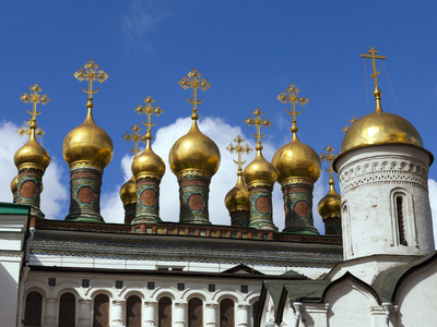 俄罗斯，莫斯科。在莫斯科克里姆林宫建筑楼宇。