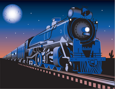 沙漠火车图片-沙漠火车素材-沙漠火车插画-摄图新视界