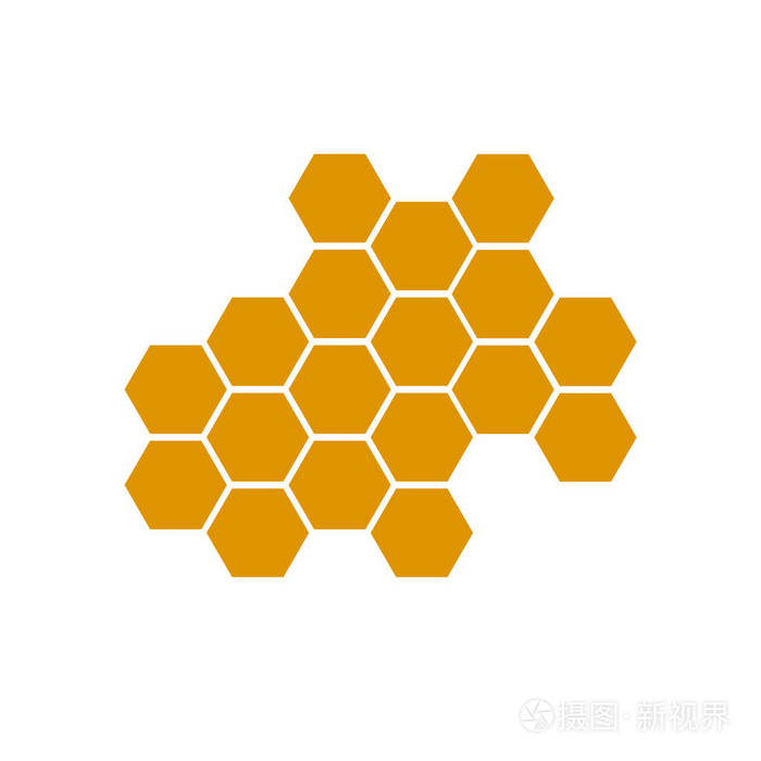 白色背景的蜂窝蜂图标蜂窝图标为您的网站设计徽标应用程序ui扁平式