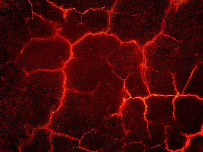 熔岩裂缝地面