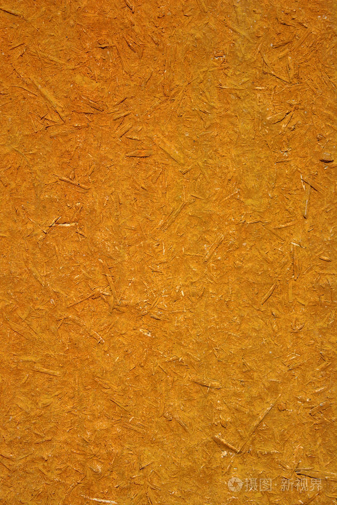 旧的橙色木板纹理的照片组成的木屑