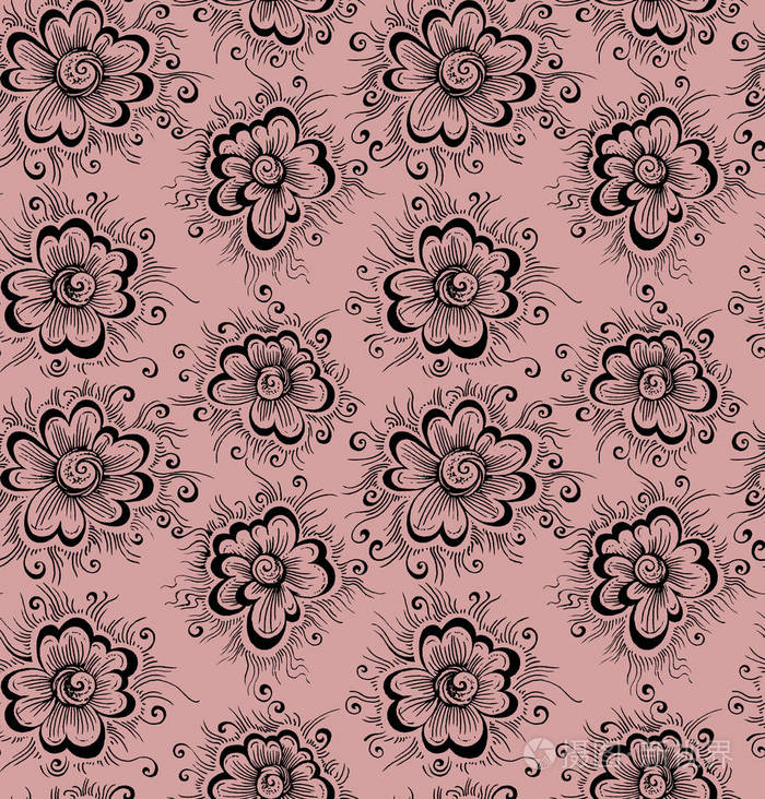 无缝编织图案.设计印刷的纺织品, 织物, 墙纸, 背景.