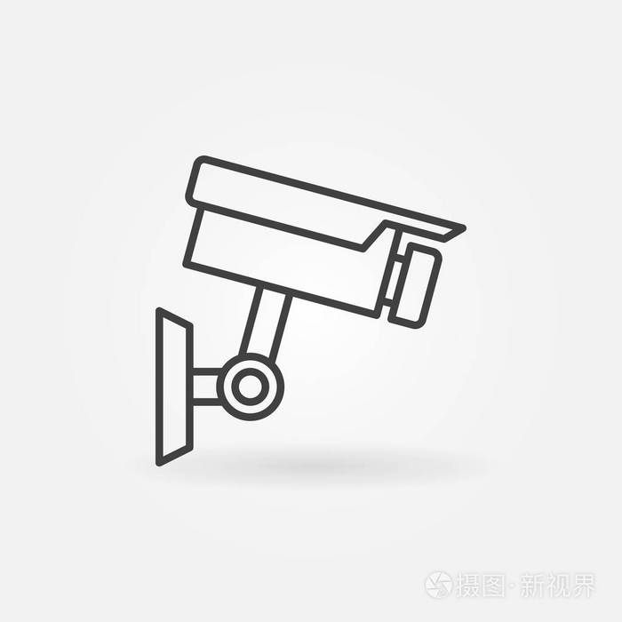 摄像头图标矢量摄像机轮廓符号