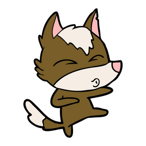 吹口哨的涂鸦图片