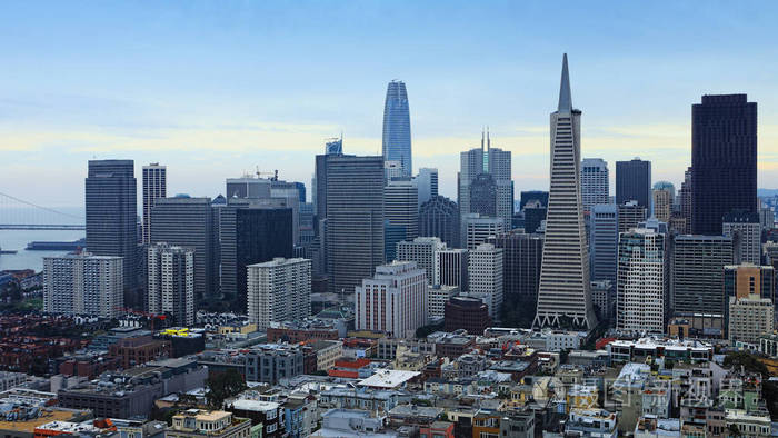 旧金山城市中心景观