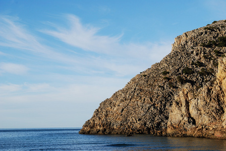 湾和 caletta 海滩的 sulcis 地区的撒丁岛，意大利卡拉家蝇