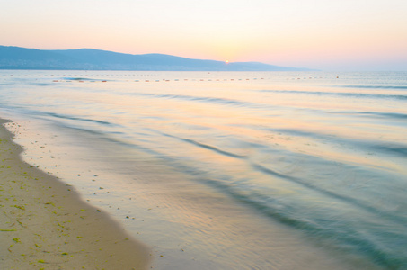 海海滩日落