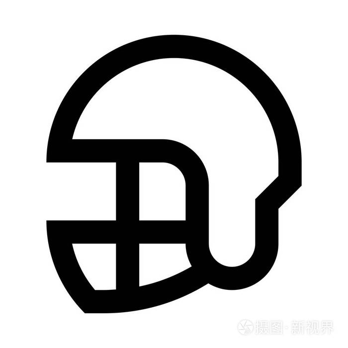 头盔图标矢量图