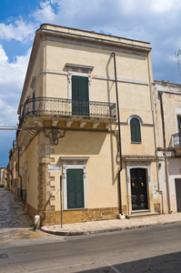 小巷。梅萨涅。普利亚大区。意大利