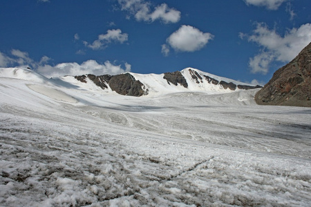 吉尔吉斯斯坦是 ak shyrak 地区，天山山脉，