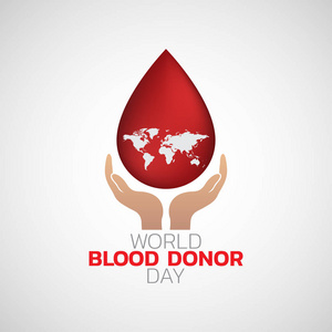 矢量世界献血日例证