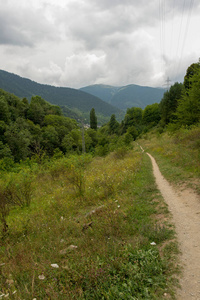 在西班牙莱里达的阿兰山谷山脉中