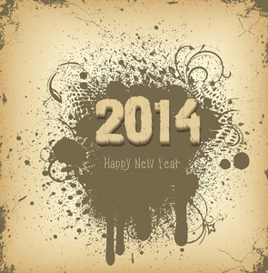 新年快乐 2014 复古