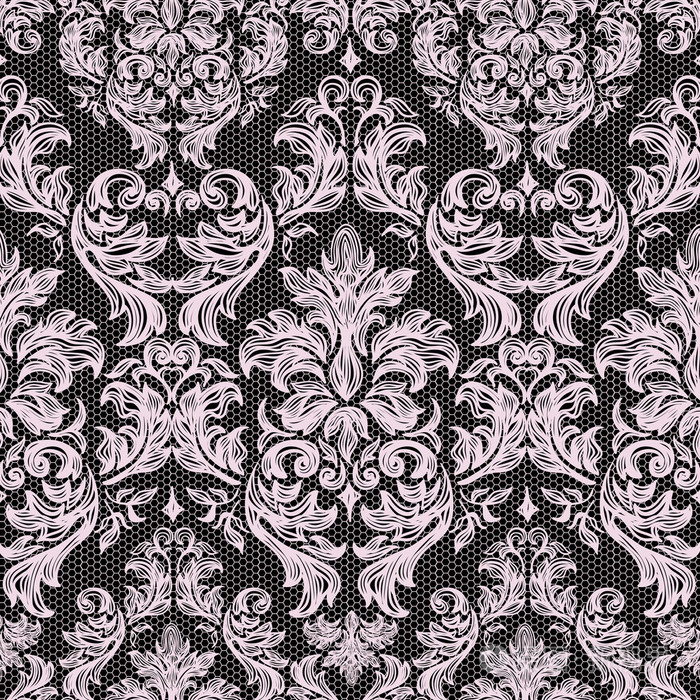 巴洛克式无缝复古花边背景