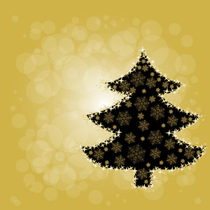星星灯的圣诞树