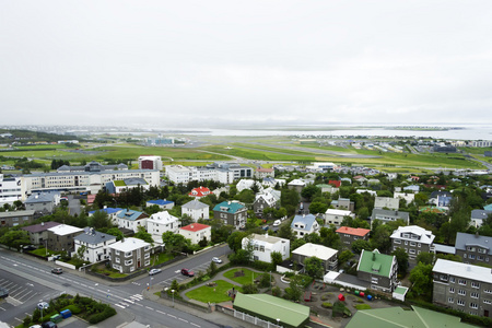 市中心雷克雅未克，冰岛