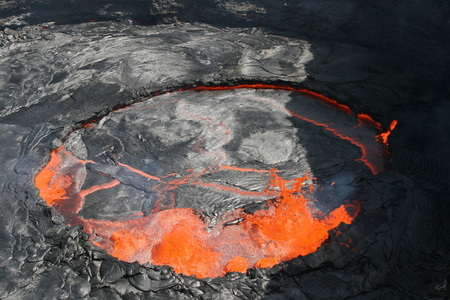 火山岩浆在埃塞俄比亚非洲