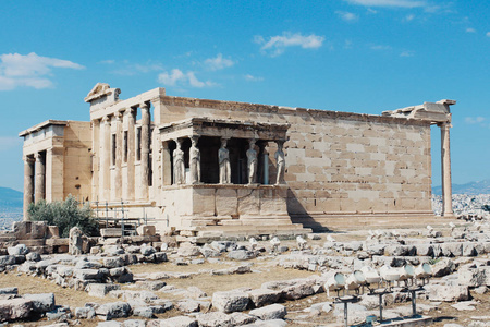 希腊雅典卫城古遗址