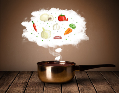 蔬菜中蒸气云图片