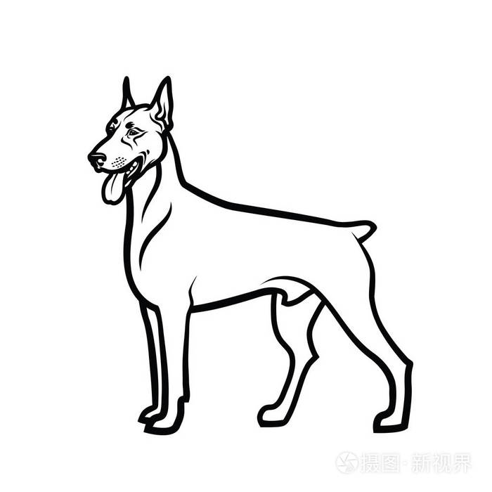 狗猎犬向量例证插画