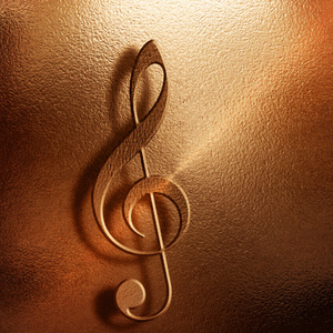 高音谱号背景图片